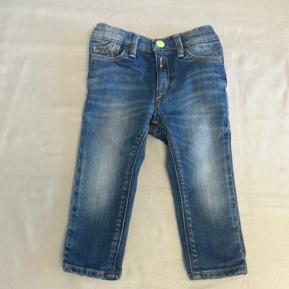 Replay Blue Distressed Cropped Jeans - Picture 1 of 8